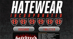 Desktop Screenshot of hatewearinc.com