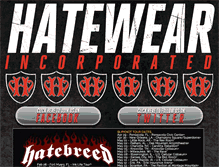 Tablet Screenshot of hatewearinc.com